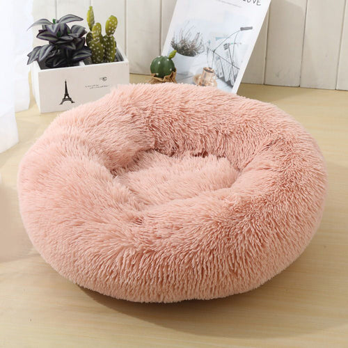 Soft Calming Donut Bed for Dogs & Cats