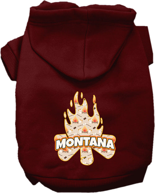 Pet Dog & Cat Screen Printed Hoodie for Small to Medium Pets (Sizes