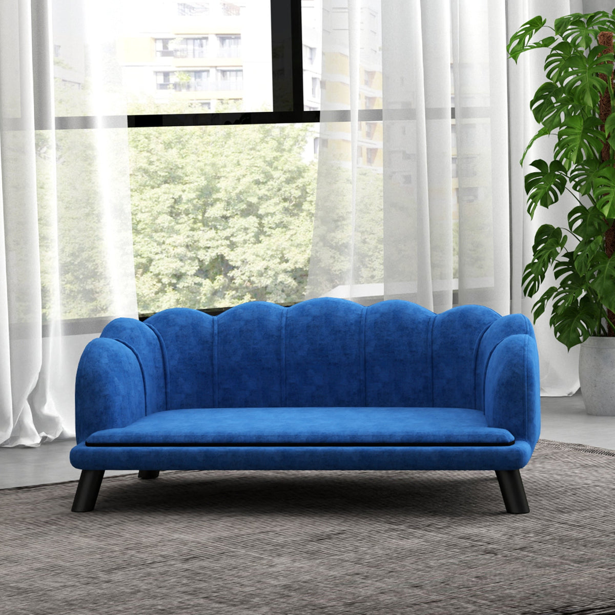 Pearl Design Pet Sofa for Medium and Large Sized Dogs, Pet Bed with