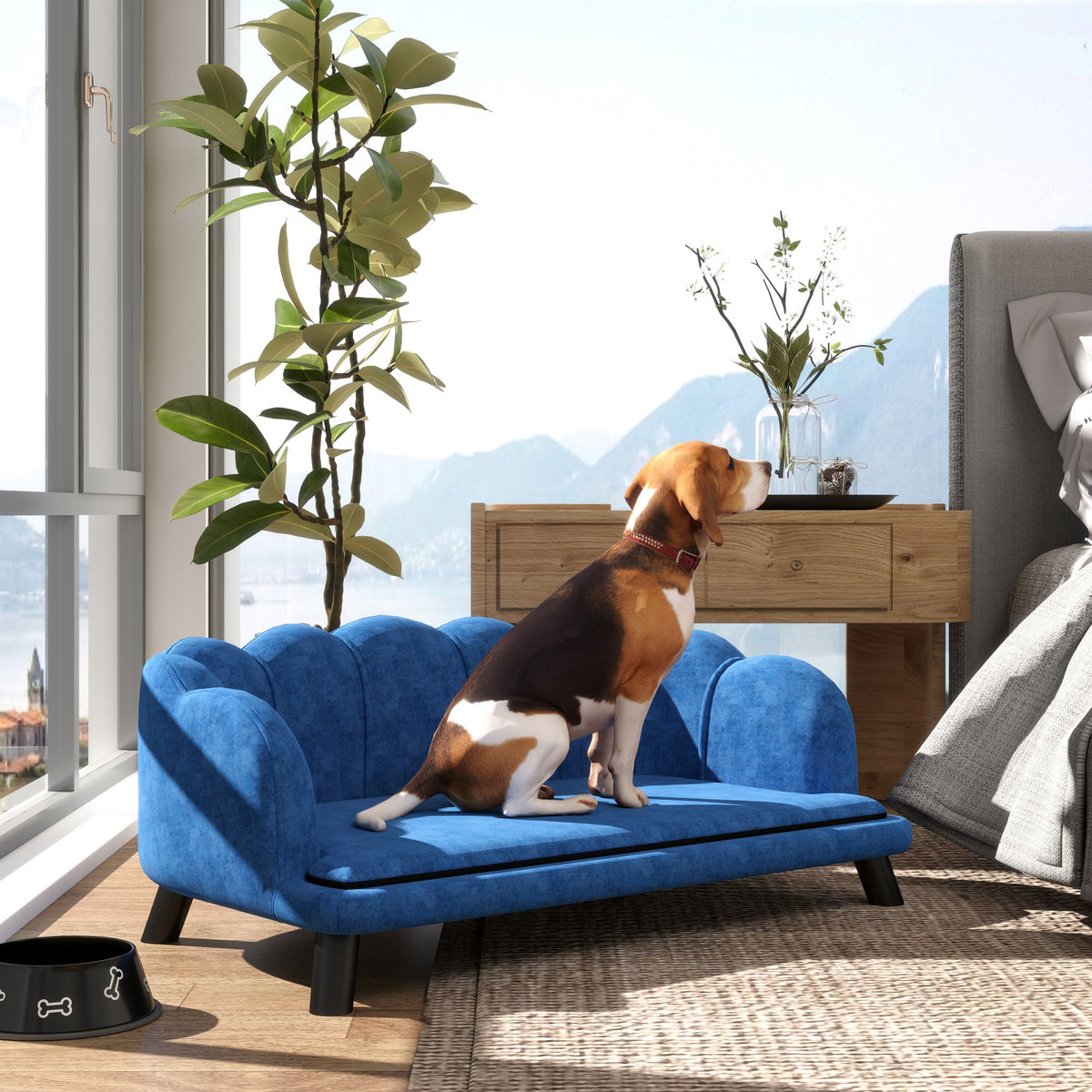Pearl Design Pet Sofa for Medium and Large Sized Dogs, Pet Bed with