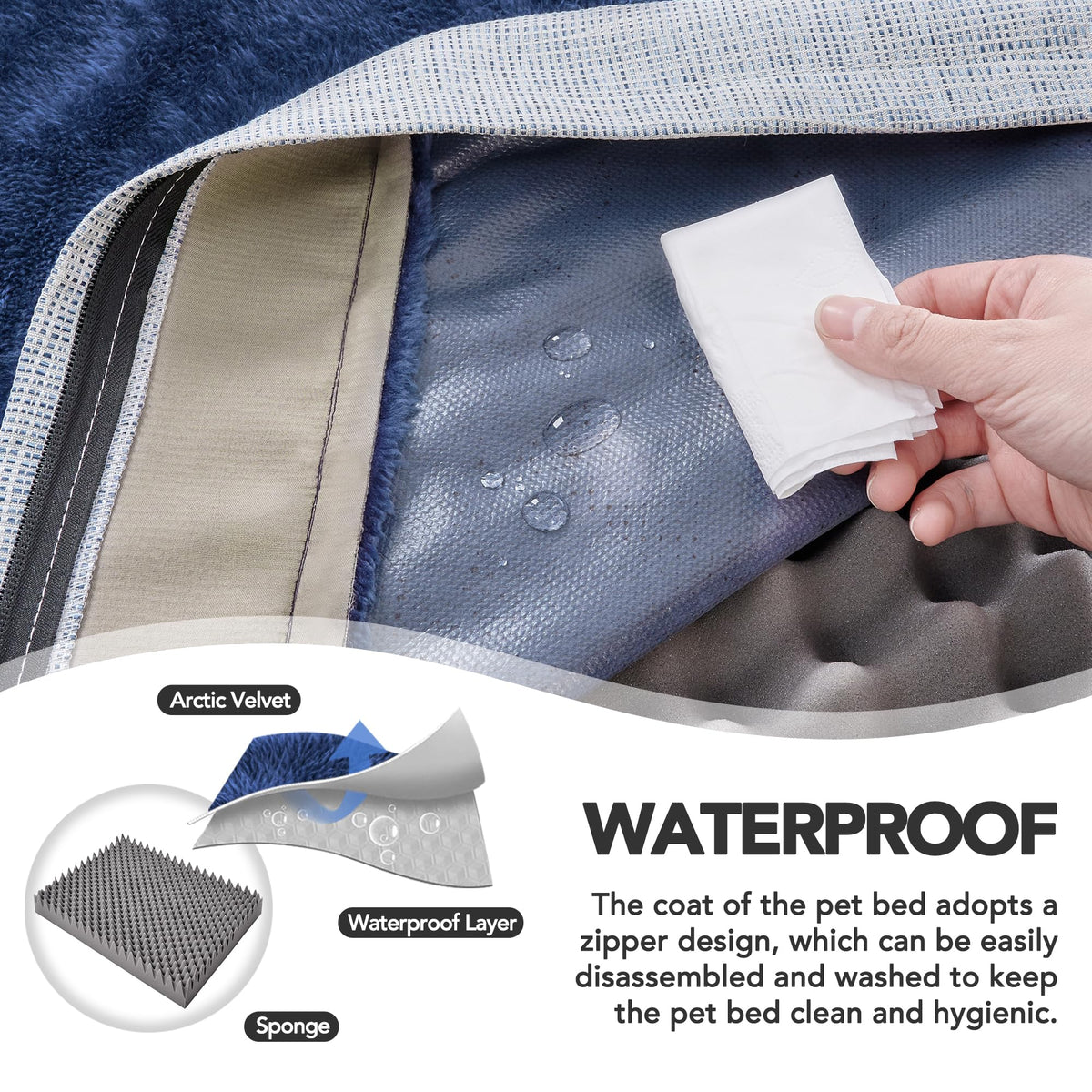 Orthopedic Dog Bed – Washable Cover