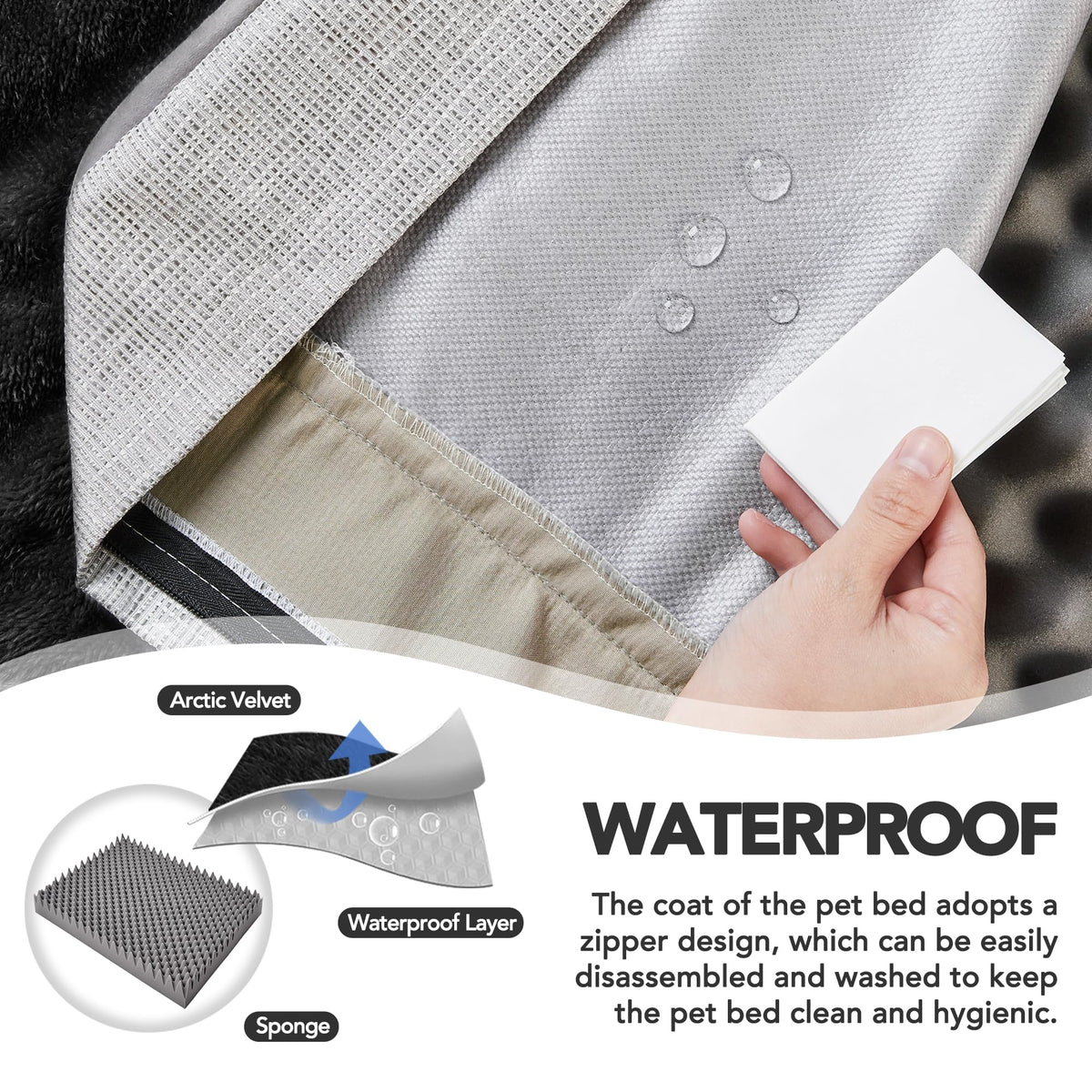 Orthopedic Dog Bed – Washable Cover