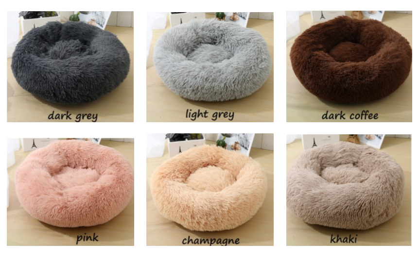 Soft Calming Donut Bed for Dogs & Cats