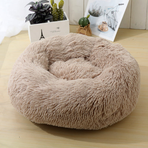 Soft Calming Donut Bed for Dogs & Cats