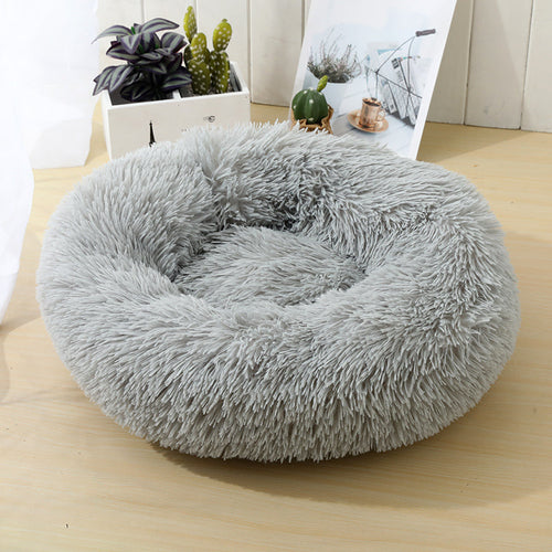 Soft Calming Donut Bed for Dogs & Cats