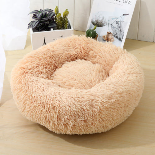 Soft Calming Donut Bed for Dogs & Cats