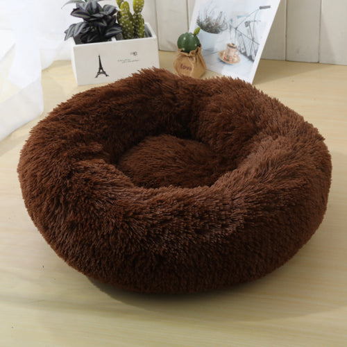 Soft Calming Donut Bed for Dogs & Cats