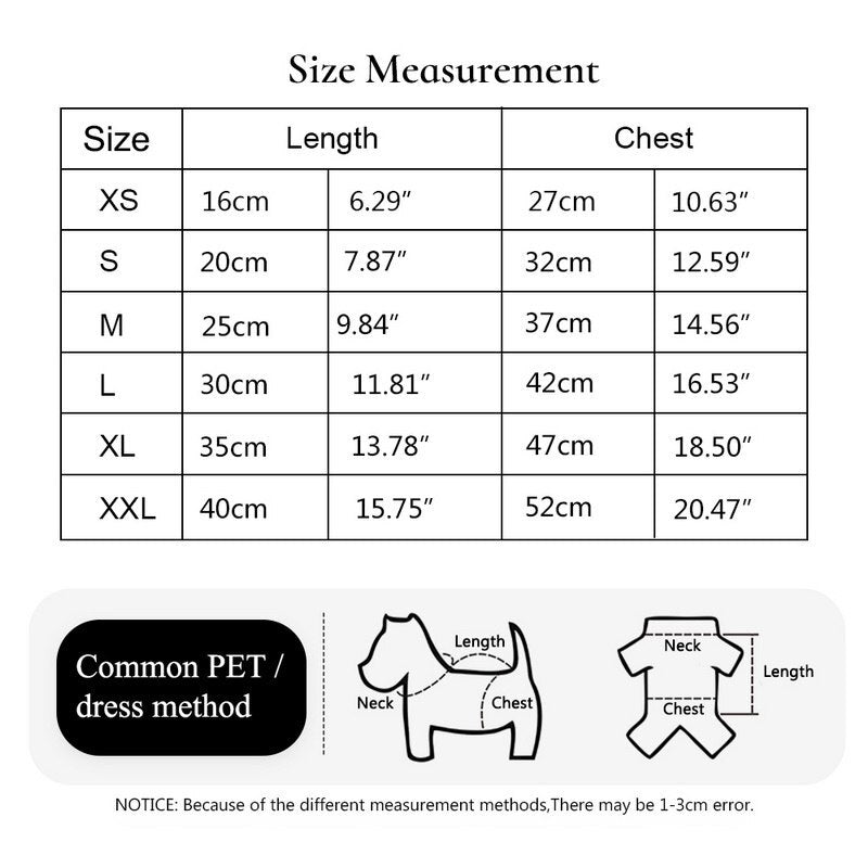 Hot Sale 6 Sizes Winter Warm Small Medium Pet Dog