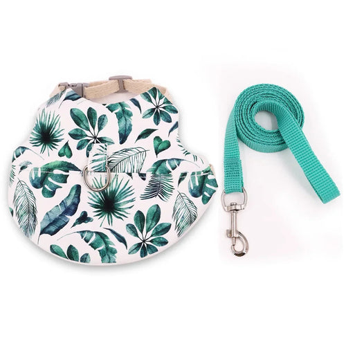 Solid Adjustable Pet Harness and Leash for Rabbit Bunny Cat Ferrets