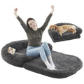 Human Dog Bed 71 X 43 X12 Dog Beds For Large Dogs Foldable Plush