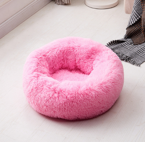 Long Plush Calming Pet Bed