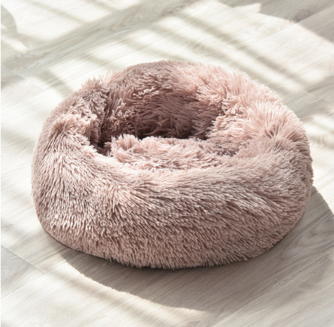 Long Plush Calming Pet Bed