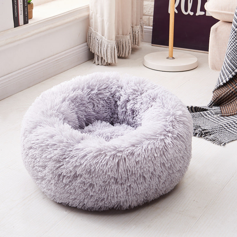 Long Plush Calming Pet Bed