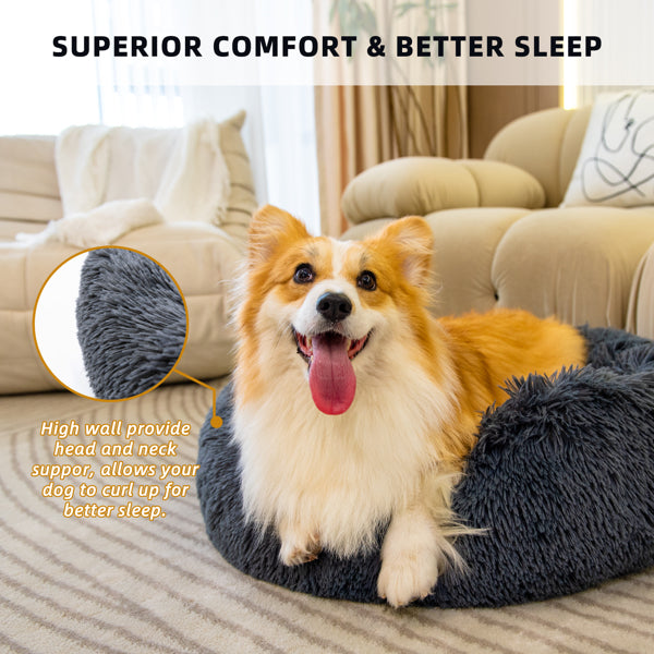 Fluffy Anti-Anxiety Pet Bed