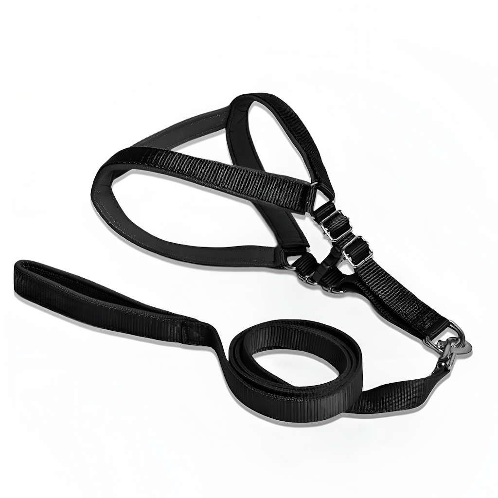 Nylon Premium Dog Harness Padded Leash Set-Stylish Size 10X7X5 Cm