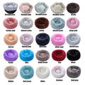 Round Plush Dog Bed – Washable